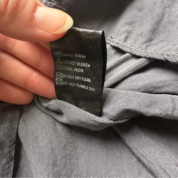 Olivaceous Mini Charcoal Watercolor Slip Dress sized Small - Picture 3 of 8